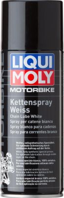 LIQUI MOLY Белая цепная смазка д/мотоц. Racing Kettenspray weiss (0,4л) 1591 (1591)