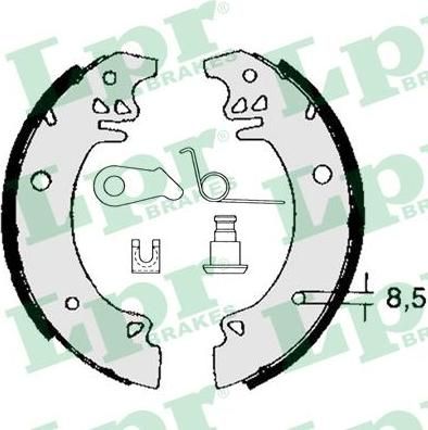 LPR 02751 комплект тормозных колодок на PEUGEOT 505 Break (551D)
