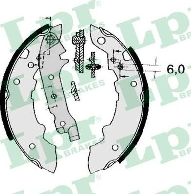 LPR 04470 комплект тормозных колодок на PEUGEOT 104