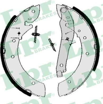 LPR 04740 комплект тормозных колодок на PEUGEOT 505 Break (551D)