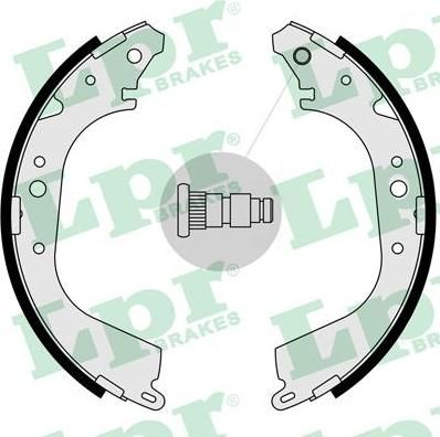 LPR 05280 Колодки тормозные барабанные NISSAN PATROL 88- (295X60) (449560010)