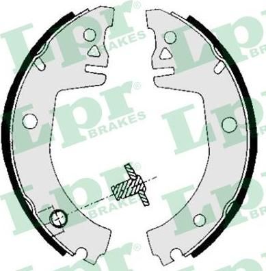 LPR 05780 Колодки тормозные барабанные SKODA FELICIA(361535J) (GS8300)