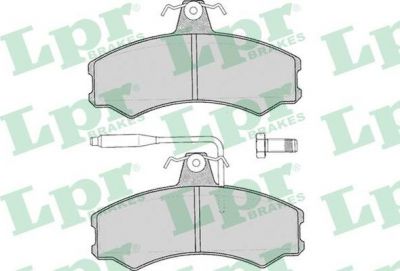 LPR 05P012 Колодки тормозные дисковые CITROEN C25/FIAT DUCATO/PEUGEOT J5 83-94 передние (95667764)