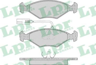 LPR 05P017 05P017 Дисковая тормозная колодка