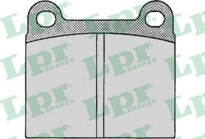 LPR 05P024 Колодки тормозные дисковые зад MB W123(571279D) (0004207620)