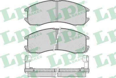 LPR 05P036 Колодки тормозные дисковые MAZDA 626 1.6-2.2 87-97 передние (G2113328Z)