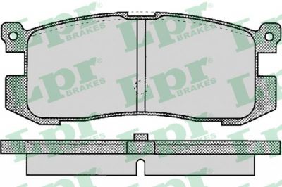 LPR 05P037 Колодки тормозные дисковые зад MAZDA 626 ->92(572169J) (GJY72648Z9A)