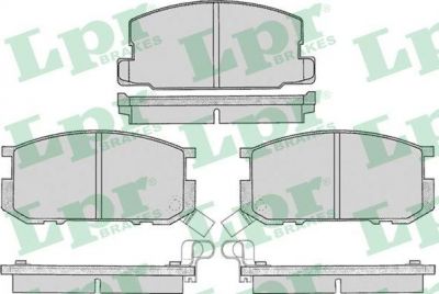 LPR 05P070 комплект тормозных колодок, дисковый тормоз на TOYOTA CELICA купе (RA4_, TA4_)