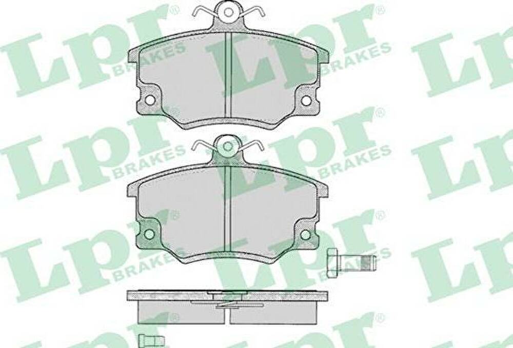 LPR 05P094 Колодки тормозные дисковые ALFA ROMEO 145/146/155/FIAT PUNTO/TIPO/UNO 88-99 передние (9947482)
