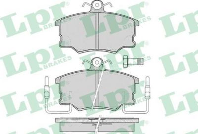 LPR 05P098 КОМПЛЕКТ ТОРМОЗНЫХ КОЛОДОК, ДИСКОВЫЙ ТОРМОЗ