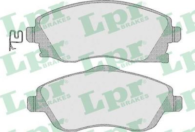 LPR 05P1004 Колодки тормозные передние OPEL CORSA C 01> TIGRA B 04> (93176114)