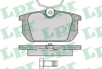 LPR 05P101 Колодки тормозные дисковые ALFA ROMEO 145/146/155/33/FIAT MAREA/TEMPRA/UNO задние (571409)