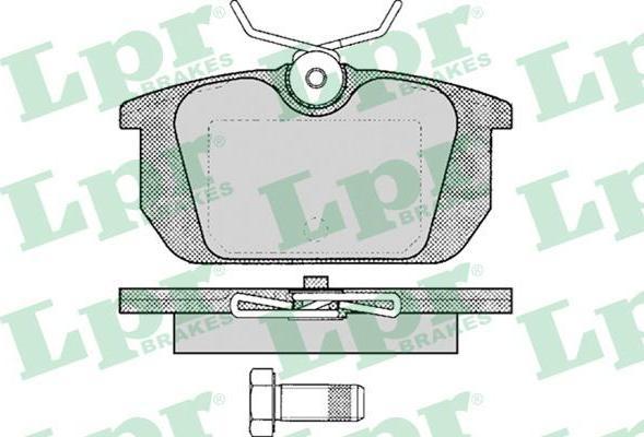 LPR 05P101 Колодки тормозные дисковые ALFA ROMEO 145/146/155/33/FIAT MAREA/TEMPRA/UNO задние (571409)