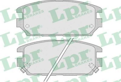 LPR 05P1016 05P1016 Дисковая тормозная колодка