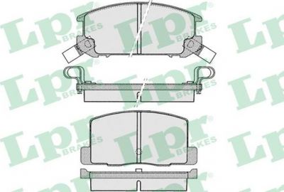 LPR 05P1024 комплект тормозных колодок, дисковый тормоз на TOYOTA MR 2 III (ZZW3_)