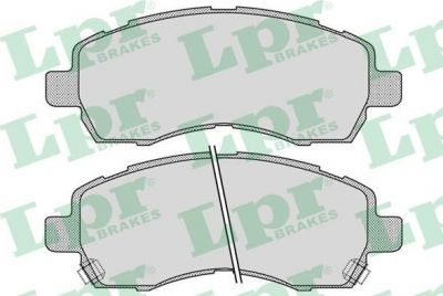 LPR 05P1025 Колодки тормозные дисковые SUBARU IMPREZA 1.6-2.0 92-/LEGACY 2.0-2.5 92-00 передние (26296AA143)