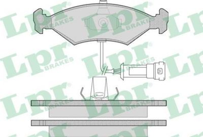 LPR 05P1087 комплект тормозных колодок, дисковый тормоз на FORD FIESTA IV (JA_, JB_)