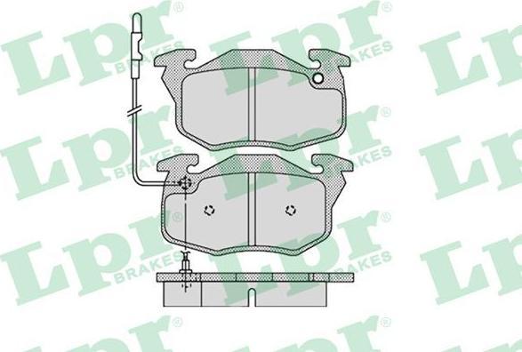 LPR 05P1108 05P1108 Дисковая тормозная колодка