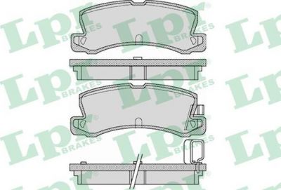 LPR 05P1125 Колодки тормозные дисковые с датчиками TOYOTA COROLLA (_E10_/_E11) 07/92 - 01/02 (572182)