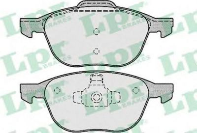 LPR 05P1190 Колодки тормозные передние Ford Focus II , III Mazda 3 VOLVO S40 II . (1321517)