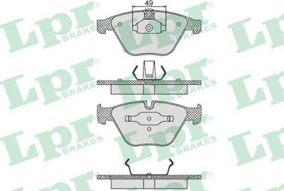 LPR 05P1193 Колодки тормозные дисковые E60/E61/E65 передние (34116767580)