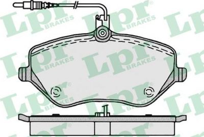 LPR 05P1202 Колодки тормозные дисковые CITROEN C5/C6/PEUGEOT 407/607 2.0-3.0 00- передние (425294)