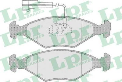 LPR 05P1204 Колодки тормозные дисковые FIAT PALIO 96- передние (9947996)