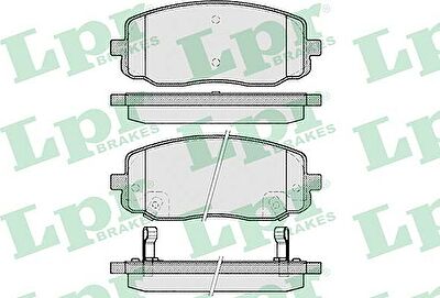 LPR 05P1220 Колодки тормозные дисковые HYUNDAI i10 08-/KIA PICANTO 04- передние (5810107A20)