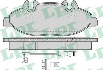 LPR 05P1228 Колодки тормозные передние MB VIANO VITO 2.0D-3.7 03- (0004216110)