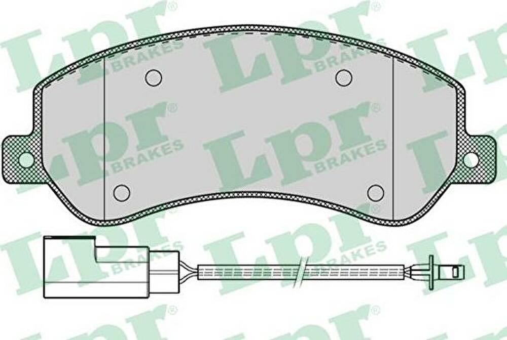LPR 05P1260 Колодки тормозные передние FORD TRANSIT 06> (1488962)