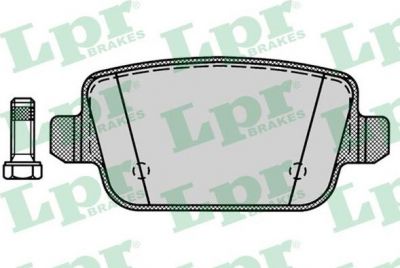 LPR 05P1272 Колодки тормозные зад. Ford Galaxy 06- Mondeo 07- Volvo S80 II XC70 II FREELANDER 06- (1477803)