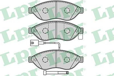 LPR 05P1287 Колодки тормозные перед. PSA Jumper Boxer Ducato 2,2-3,0L 06-> R15 (425356)