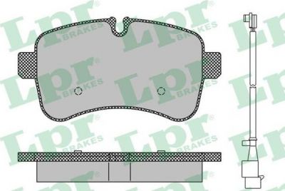 LPR 05P1296A КОМПЛЕКТ ТОРМОЗНЫХ КОЛОДОК, ДИСКОВЫЙ ТОРМОЗ