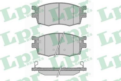 LPR 05P1345 Колодки тормозные передние HYUNDAI ACCENT i20 KIA RIO 05- (581011GA00)