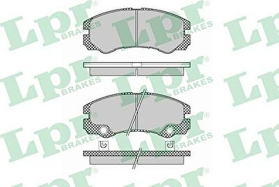 LPR 05P1353 Колодки тормозные перед. OPEL Frontera B Monterey 98-> (1605978)