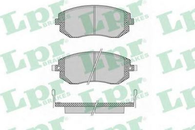 LPR 05P1363 Колодки тормозные передние SUBARU FORESTER 01- IMPREZA 01- LEGACY 98- (26296SA031)