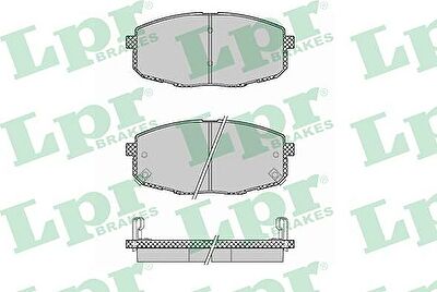 LPR 05P1375 Колодки тормозные передние HYUNDAI i30 07- KIA СEED 07- CARENS 02- (581011HA00)
