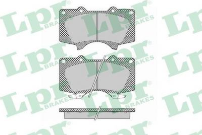 LPR 05P1379 Колодки тормозные дисковые. LC 120 4.0/3.0D/PAJERO 06> пер. (4605A481)