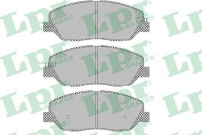 LPR 05P1382 Колодки тормозные дисковые HYUNDAI SANTA FE (CM)/(SM) 05-/KIA SORENTO (XM) 09- передние (581012BA10)