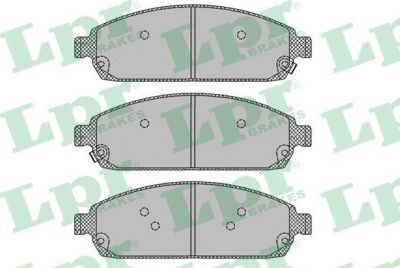 LPR 05P1403 Колодки тормозные дисковые JEEP COMMANDER 3.0-5.8 05-/GRAND CHEROKEE 2.7-5.7 00- передние (5080868AC)