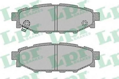 LPR 05P1408 Колодки тормозные задние SUBARU LEGACY 03> OUTBACK 03> (26696AG030)