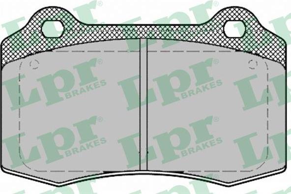 LPR 05P1426 Колодки тормозные дисковые FORD FOCUS/JAGUAR/SEAT/VOLVO S60/V70 задние (30683858)