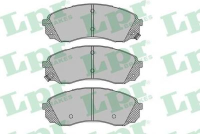 LPR 05P1451 Колодки тормозные HYUNDAI H1 02-/KIA CARNIVAL 06- передние