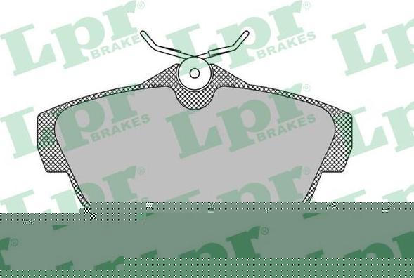 LPR 05P1460 Колодки тормозные дисковые CITROEN JUMPY/FIAT SCUDO/PEUGEOT EXPERT 07- задние (425368)