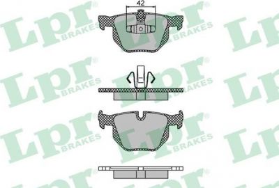 LPR 05P1476 Колодки тормозные дисковые задние E90 2005-2007 (34216791938)