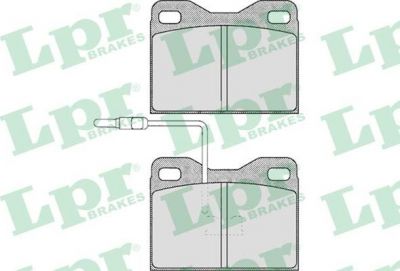 LPR 05P148 комплект тормозных колодок, дисковый тормоз на TALBOT SAMBA (51A)