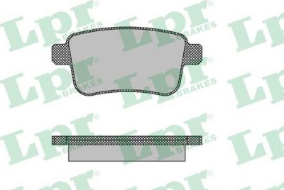 LPR 05P1487 Колодки тормозные дисковые RENAULT KANGO 08- (7701209869)