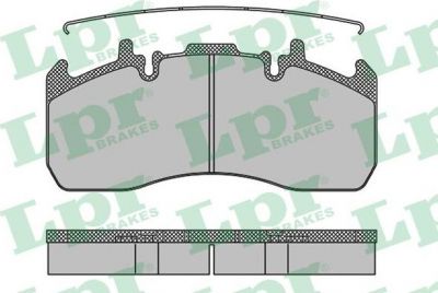 LPR 05P1492 комплект тормозных колодок, дисковый тормоз на VOLVO FL II