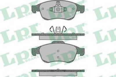 LPR 05P1493 Колодки тормозные дисковые DACIA DOKKER DUSTER,LODGY_RENAULT FLUENCE (L30_), (24538)