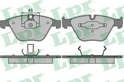 LPR 05P1510 Колодки тормозные дисковые передние E90 2005-2007 (34116783542)